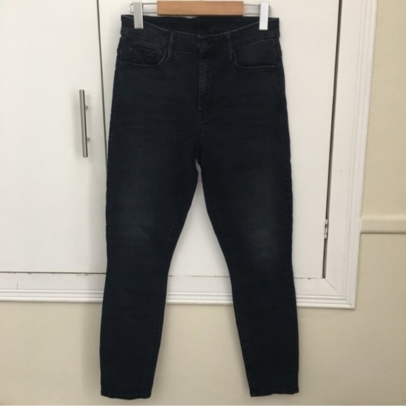 Mother High Waisted Looker Crop My Wildest Ride Wash Jeans - Picture 3 of 13